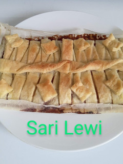 Una foto de Trenza de hojaldre, hecha en Horno microondas (receta caliente c