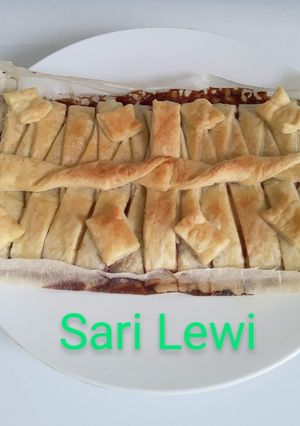 Foto principal de Trenza de hojaldre, hecha en Horno microondas (receta caliente c
