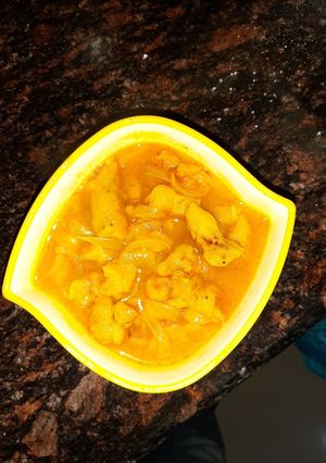 A picture of Sev ki sabzi.