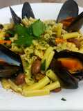 Pasta e fagioli con cozze