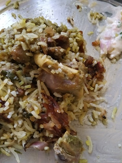 A picture of Handi mutton biryani.