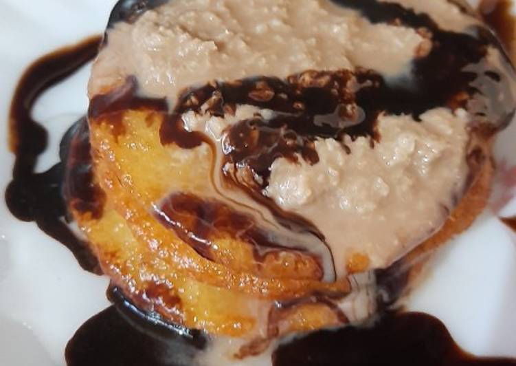 Recipe of Perfect Malpua with chocolate rabri