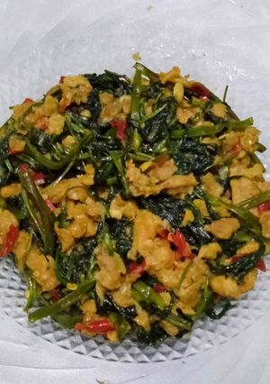 Foto resep Kangkung Orek Tempe