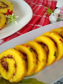 Foto resep Bolu Gulung Abon (gurih dan lembut banget)