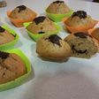 Magdalenas con chocolate negro