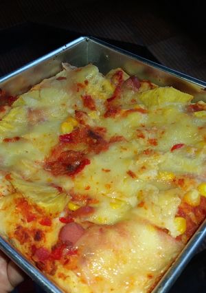 Foto resep Pizza Hut Rumahan, Toping Lumer Yummy 😍