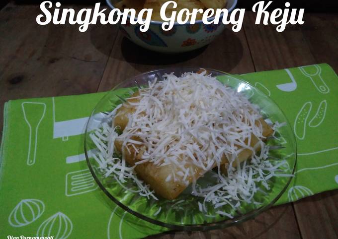 Bagaimana Membuat Singkong Goreng Keju, Bikin Ngiler