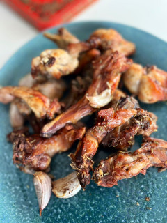 Una foto de Conejo frito al ajillo en Airfryer