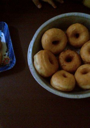 A picture of No-Knead (somewhat) express donut.