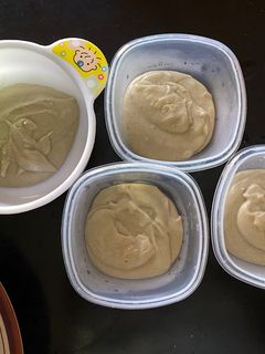 Foto resep MPASI 6 Bulan: Puree Daging, Telur Puyuh, Bayam