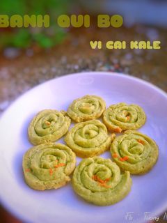 Hình của món Bánh Qui Bơ vị cải Kale.
