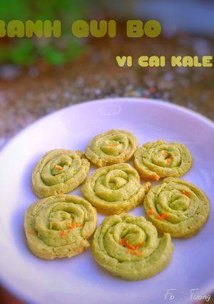 Hình của món Bánh Qui Bơ vị cải Kale.