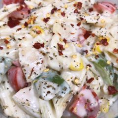 A picture of White Sauce Pasta.