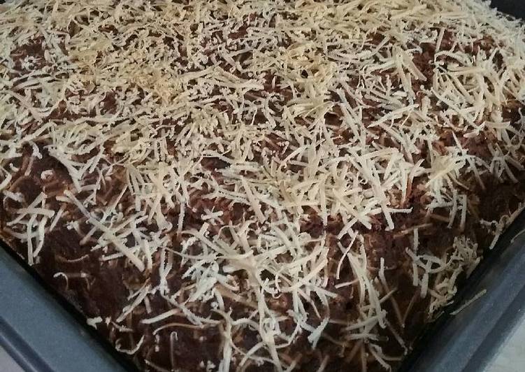 Choco-banana chesee brownies