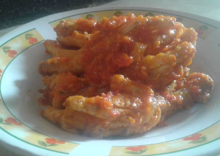 Ceker balado empuk bikin ketagihan