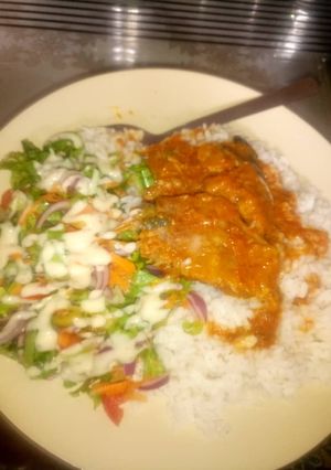 A picture of Rice & beans.