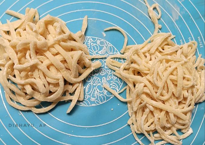 Resep: Mie telur Homemade (gilas manual) Untuk Pemula