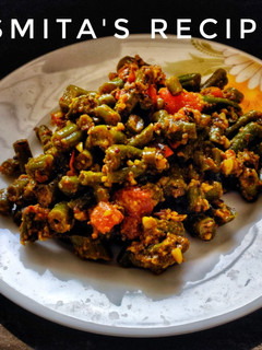 A picture of String Beans bhaji.