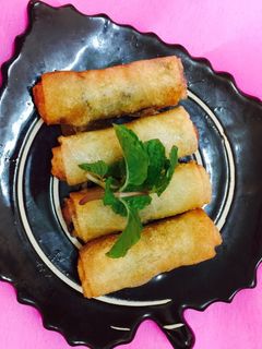 Hình của món Ram cuốn (chả giò) chay.