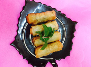 Hình của món Ram cuốn (chả giò) chay.
