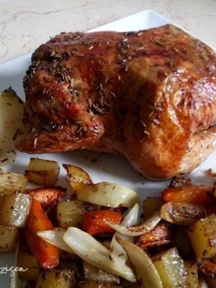 Foto resep Garlic Herbs Roasted Chicken