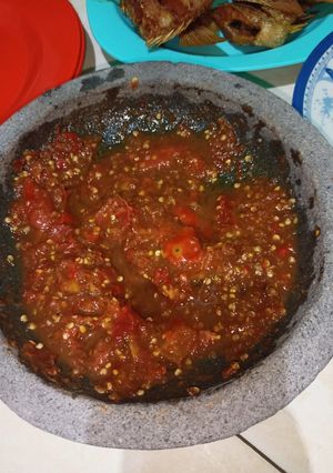 Foto resep Sambal tomat mentah seger