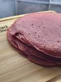Frilloas color rosa sin gluten (con remolacha)
