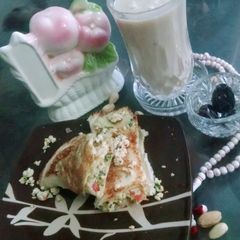 A picture of Cottage Cheese Sigar Sandwich.