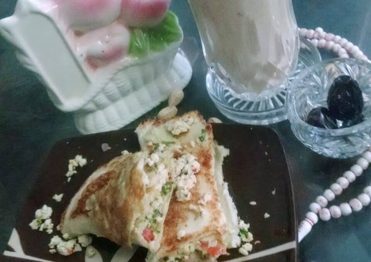 Cottage Cheese Sigar Sandwich