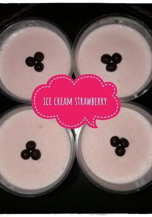 Foto resep Ice cReam strawberry