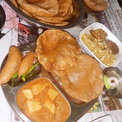 A picture of Puri bhaji.