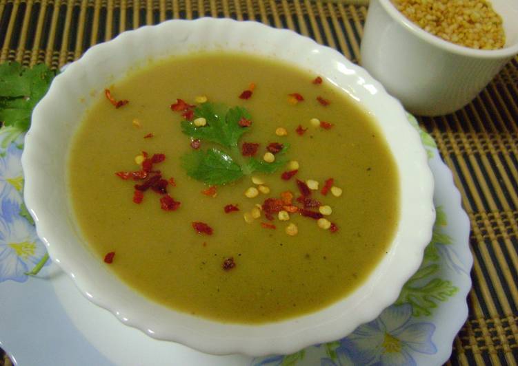 Roasted Moong Dal Soup