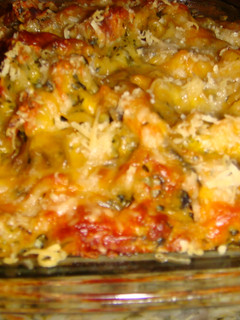 A picture of Chicken Florentine Pasta.