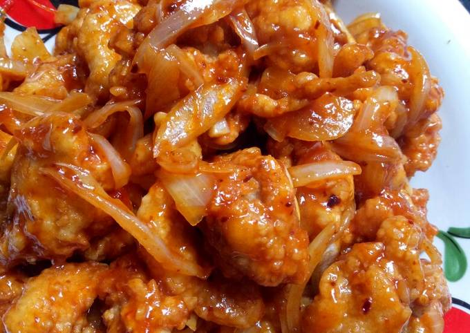 Bagaimana Menyiapkan Ayam Tepung Asam Manis Anti Gagal