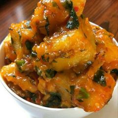 A picture of Yam porridge / Asaro.