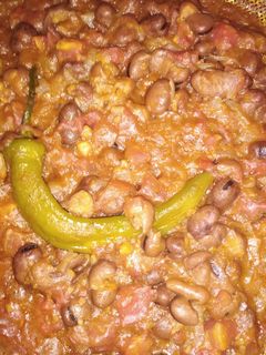 صورة لوصفة فول مع بندوره
