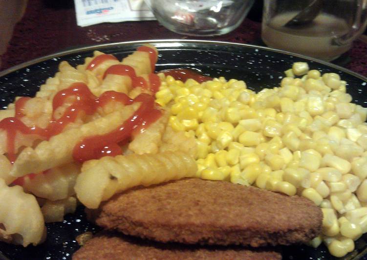 Easiest Way to Make Any-night-of-the-week veal parties with French fries and corn