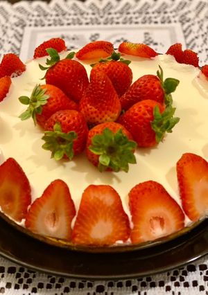 Foto resep Strawberry Cheese Cake 🍰(Keto)