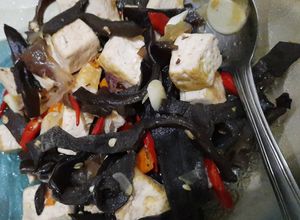Foto resep Tumis jamur kuping hitam dan tahu