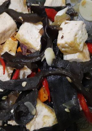 Foto resep Tumis jamur kuping hitam dan tahu