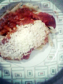 A picture of Easy Chicken Parmesan w/ Penne.
