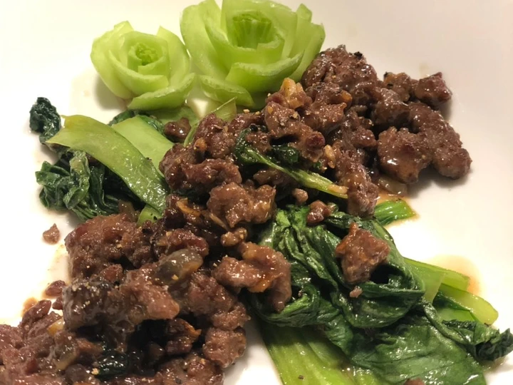 Langkah Gampang Menyiapkan Resep Pakcoy cah sapi Anti Ribet, Sempurna