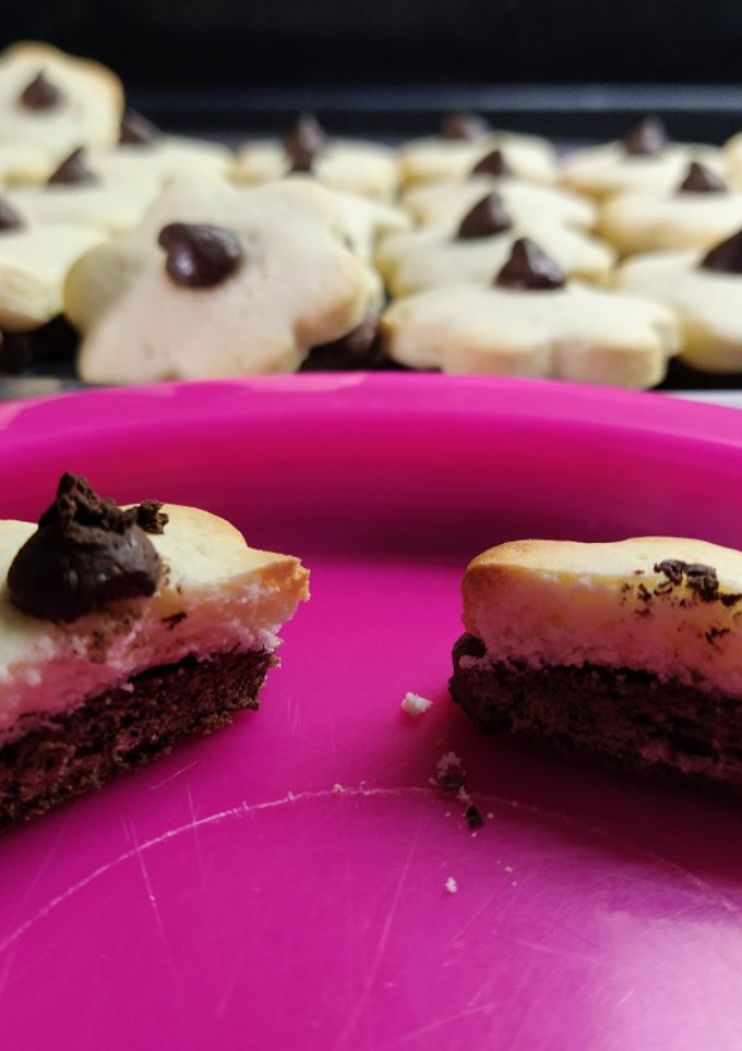 Una foto de Galletitas bicolor sin Tacc