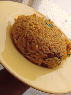 A picture of Jollof rice.