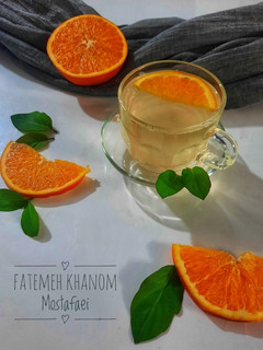 عکسی از دستور دمنوش پرتقالی