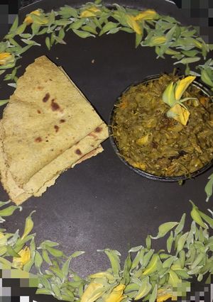 A picture of Sanai flower saag.