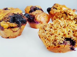 Muffins au son d'avoine et myrtilles - ig bas