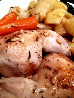 Una foto de Muslos de pollo al horno (hecho en bolsa)