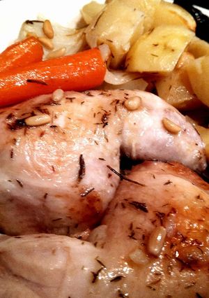 Foto principal de Muslos de pollo al horno (hecho en bolsa)