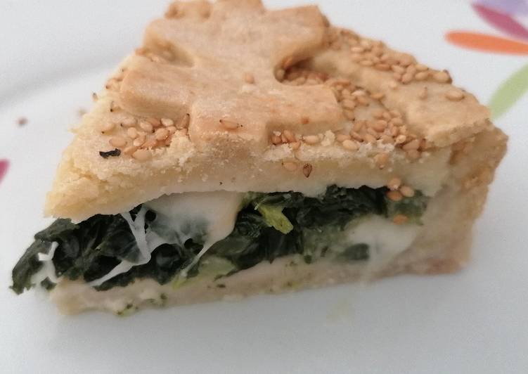 Torta salata senza glutine con impasto al vino